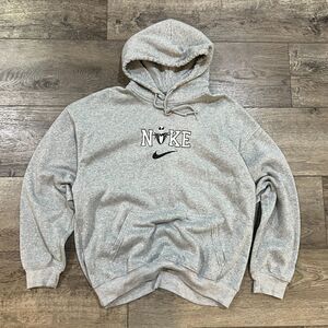 Vintage 90s Rio Nike x Nightmare Before Christmas Gray Hoodie Made in USA - XL